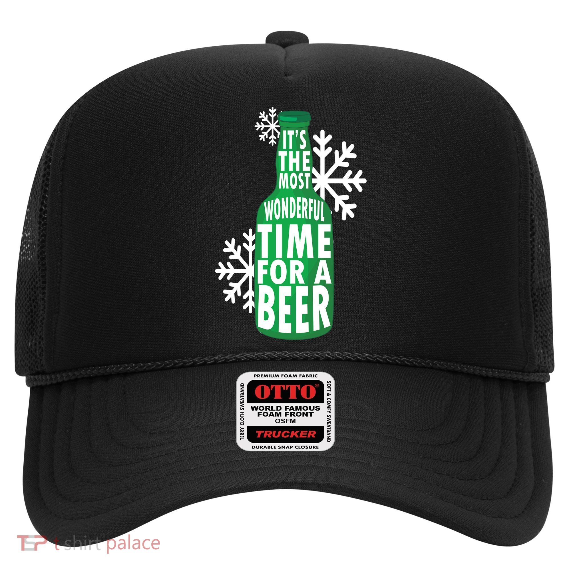 Its The Most Wonderful Time For A Beer Funny Christmas Hat