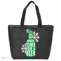 Its The Most Wonderful Time For A Beer Funny Christmas Tote Bag thumb 0