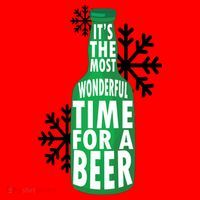 Its The Most Wonderful Time For A Beer Funny Christmas Santa Hat thumb 1