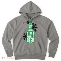 Its The Most Wonderful Time For A Beer Funny Christmas Hoodie thumb 0