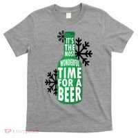 Its The Most Wonderful Time For A Beer Funny Christmas T-Shirt thumb 0