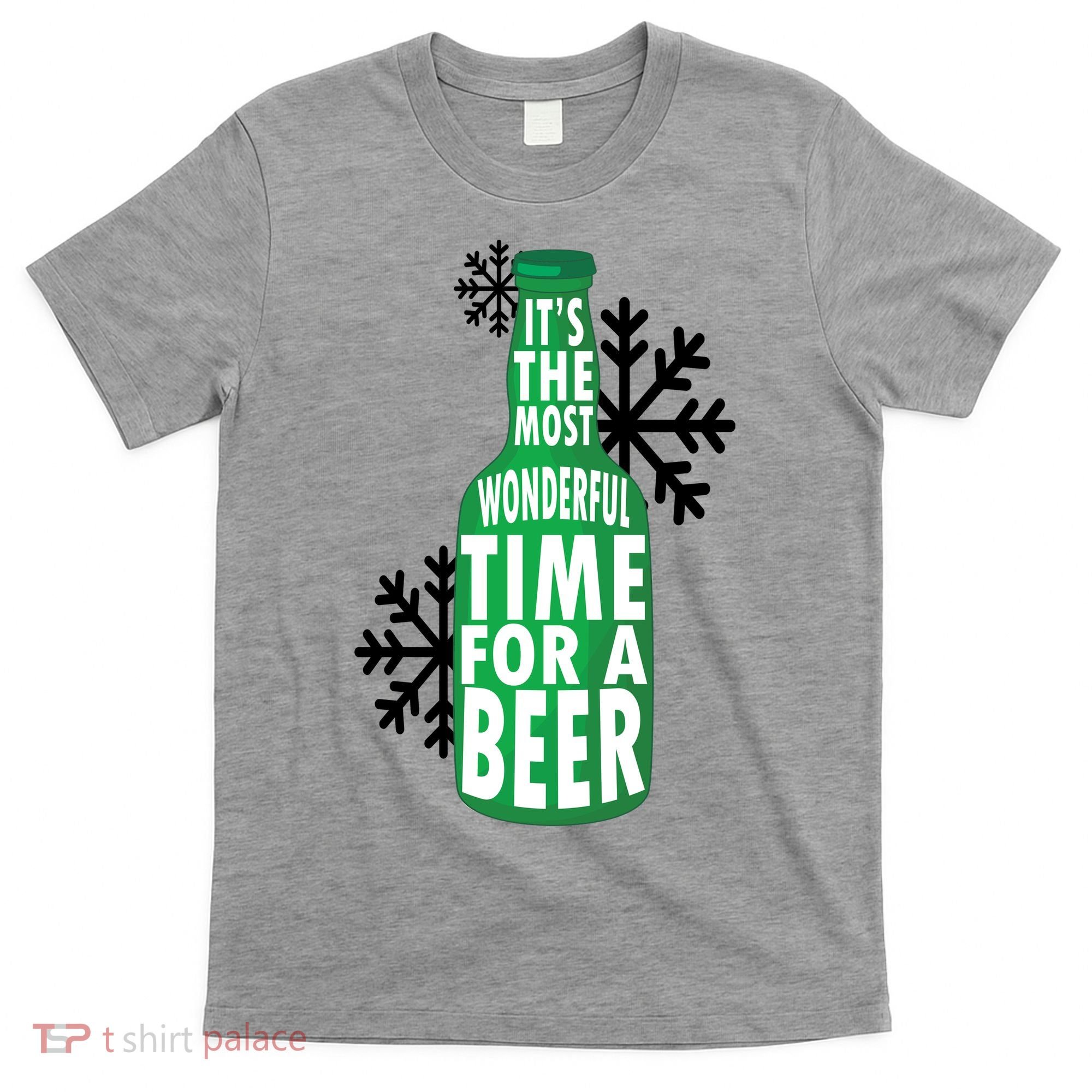 Its The Most Wonderful Time For A Beer Funny Christmas T-Shirt
