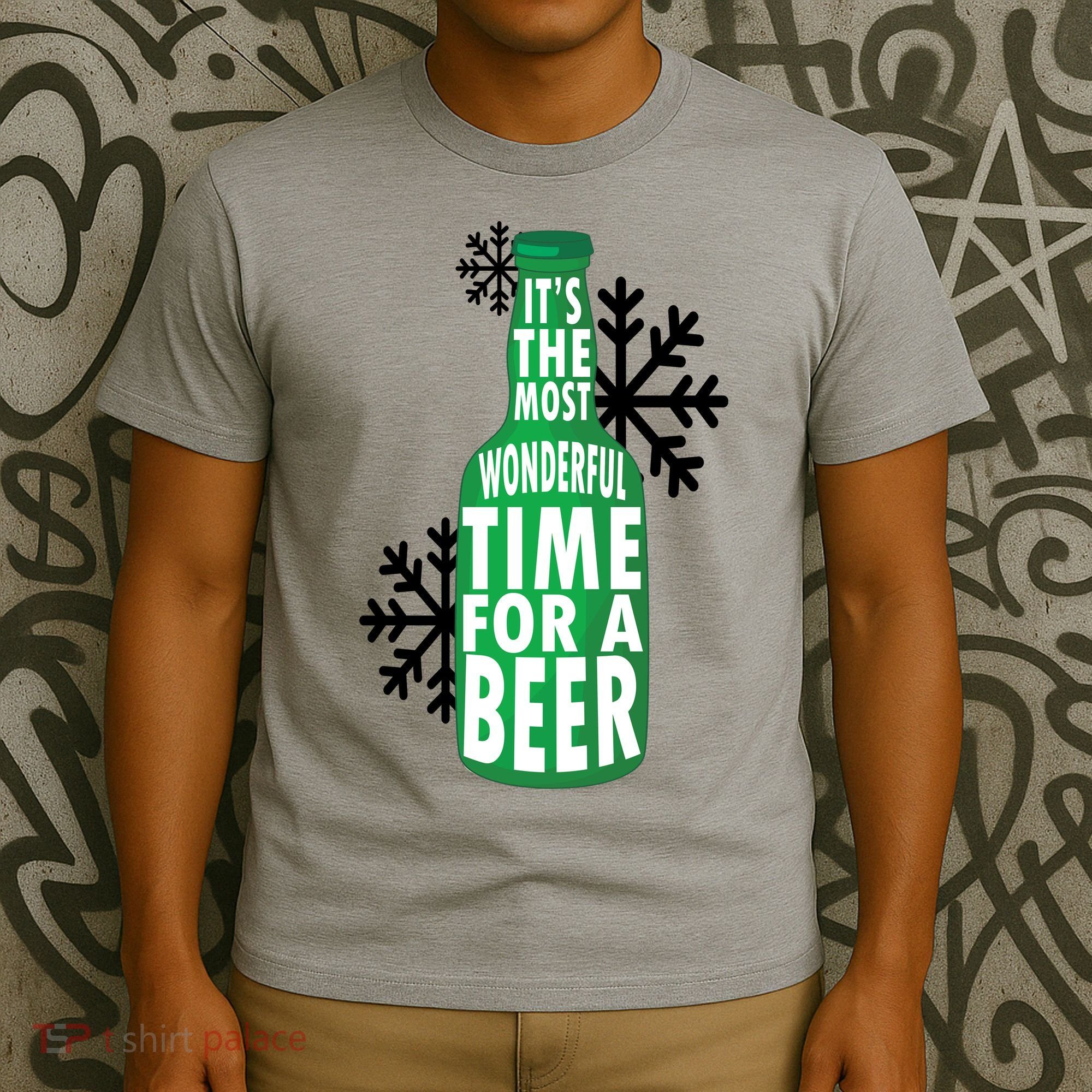 Its The Most Wonderful Time For A Beer Funny Christmas T-Shirt