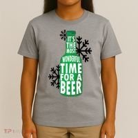 Its The Most Wonderful Time For A Beer Funny Christmas T-Shirt thumb 4