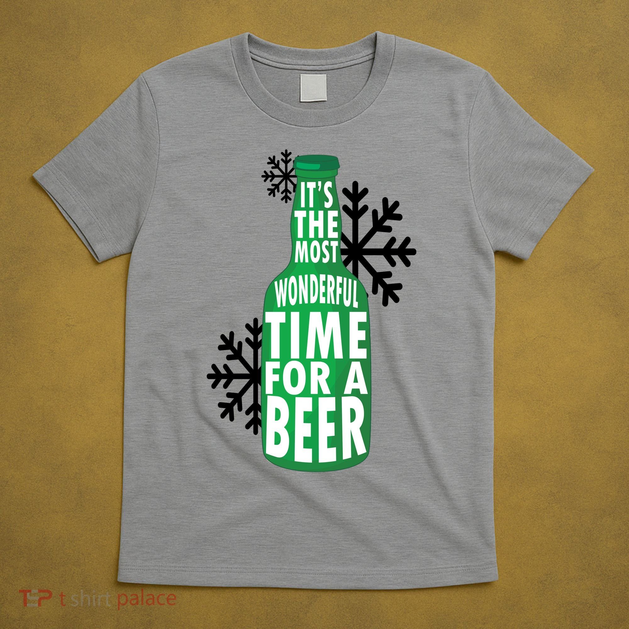 Its The Most Wonderful Time For A Beer Funny Christmas T-Shirt