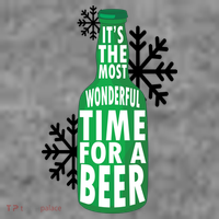 Its The Most Wonderful Time For A Beer Funny Christmas Women's Hoodie thumb 2