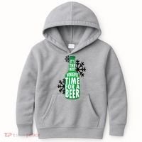 Its The Most Wonderful Time For A Beer Funny Christmas Kids Hoodie thumb 0