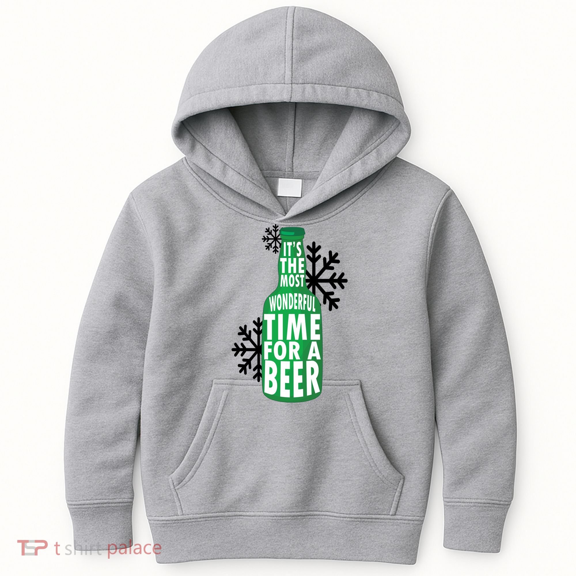 Its The Most Wonderful Time For A Beer Funny Christmas Kids Hoodie