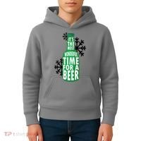 Its The Most Wonderful Time For A Beer Funny Christmas Kids Hoodie thumb 4