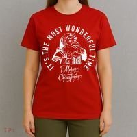 It's The Most Wonderful Time Santa Drinking Beer Christmas T-Shirt thumb 4
