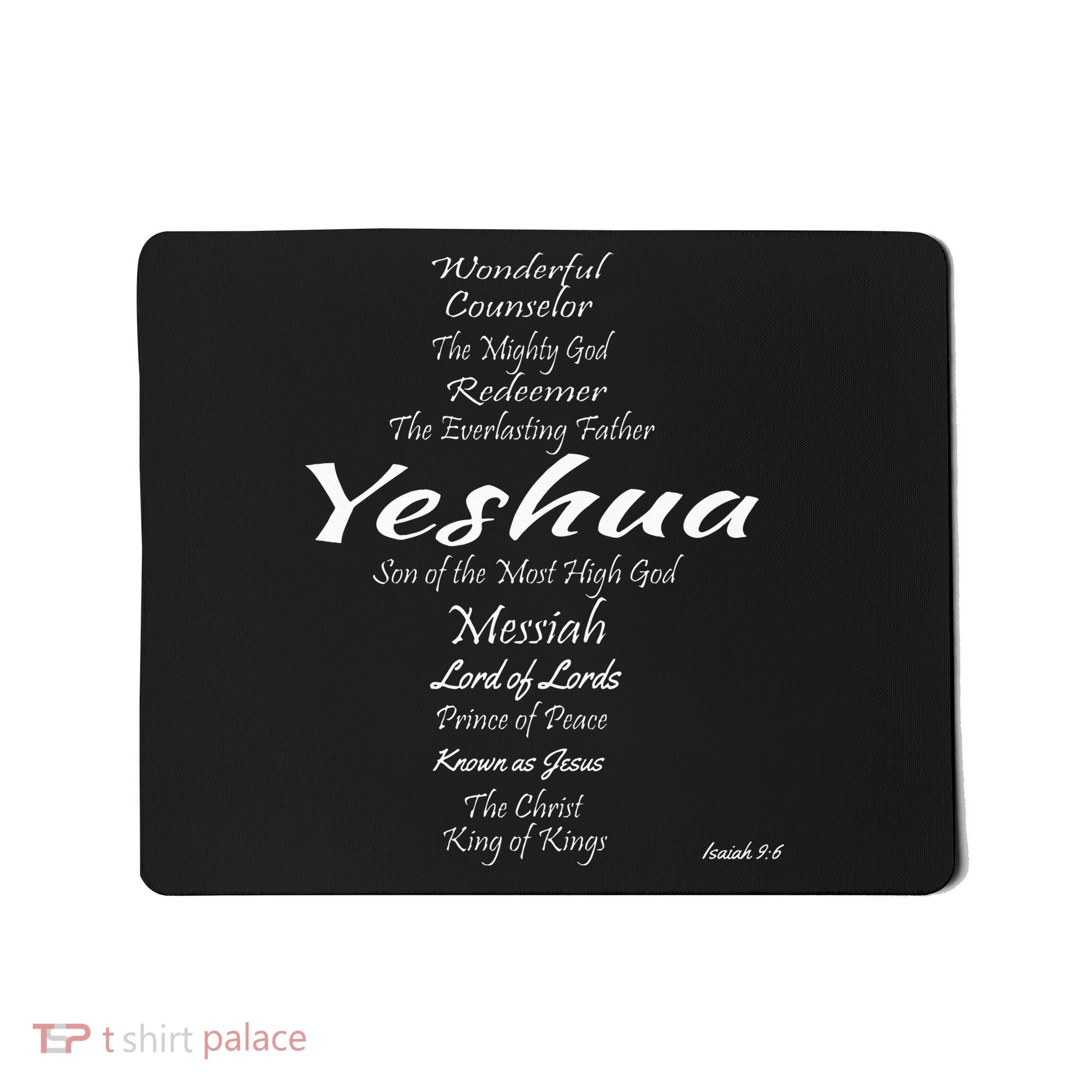 Inspirational The Many Names of Yeshua Mousepad