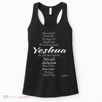 Inspirational The Many Names of Yeshua Women's Tank Top thumb 0