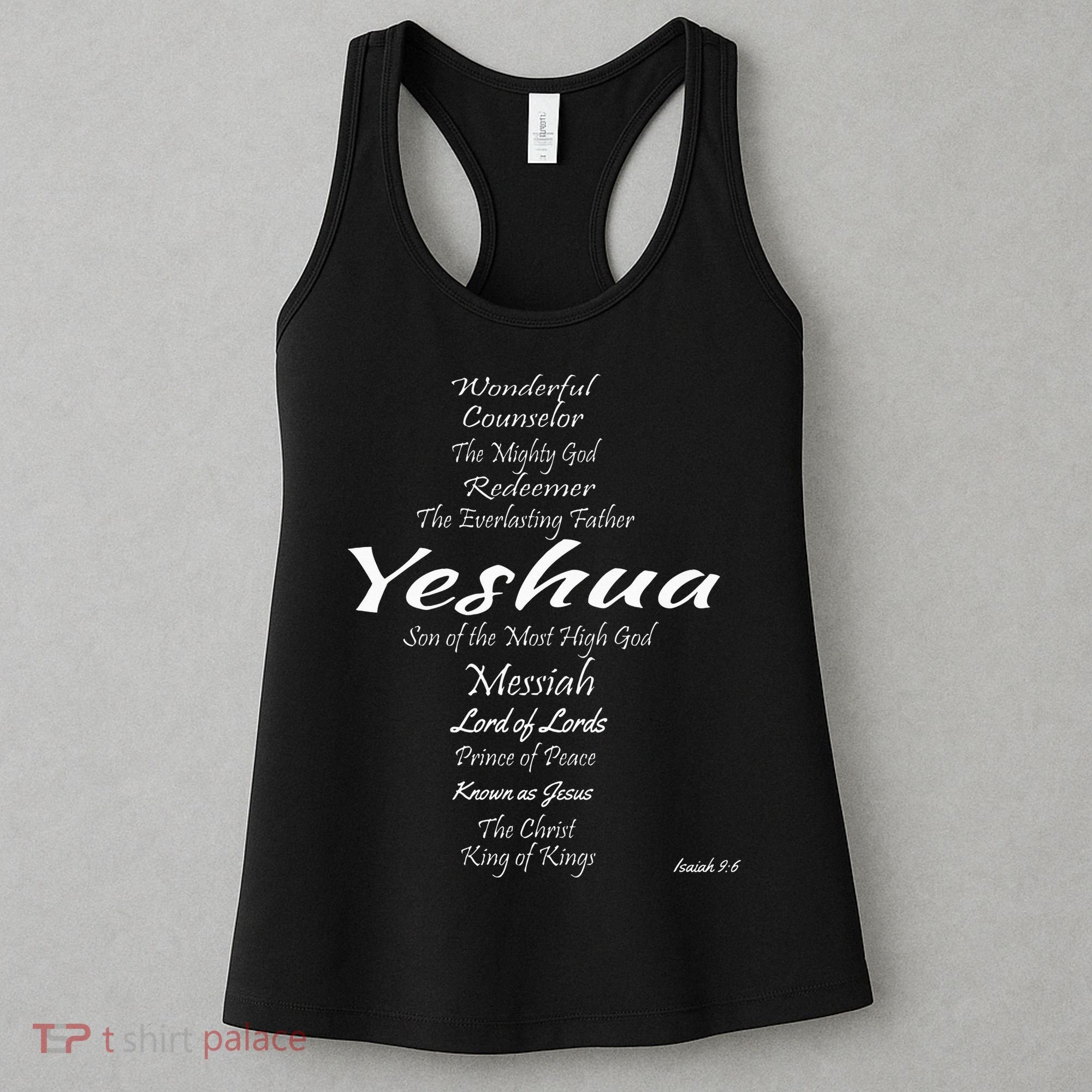Inspirational The Many Names of Yeshua Women's Tank Top