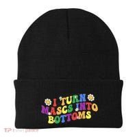 I Turn Masks Into Bottoms Beanie thumb 0