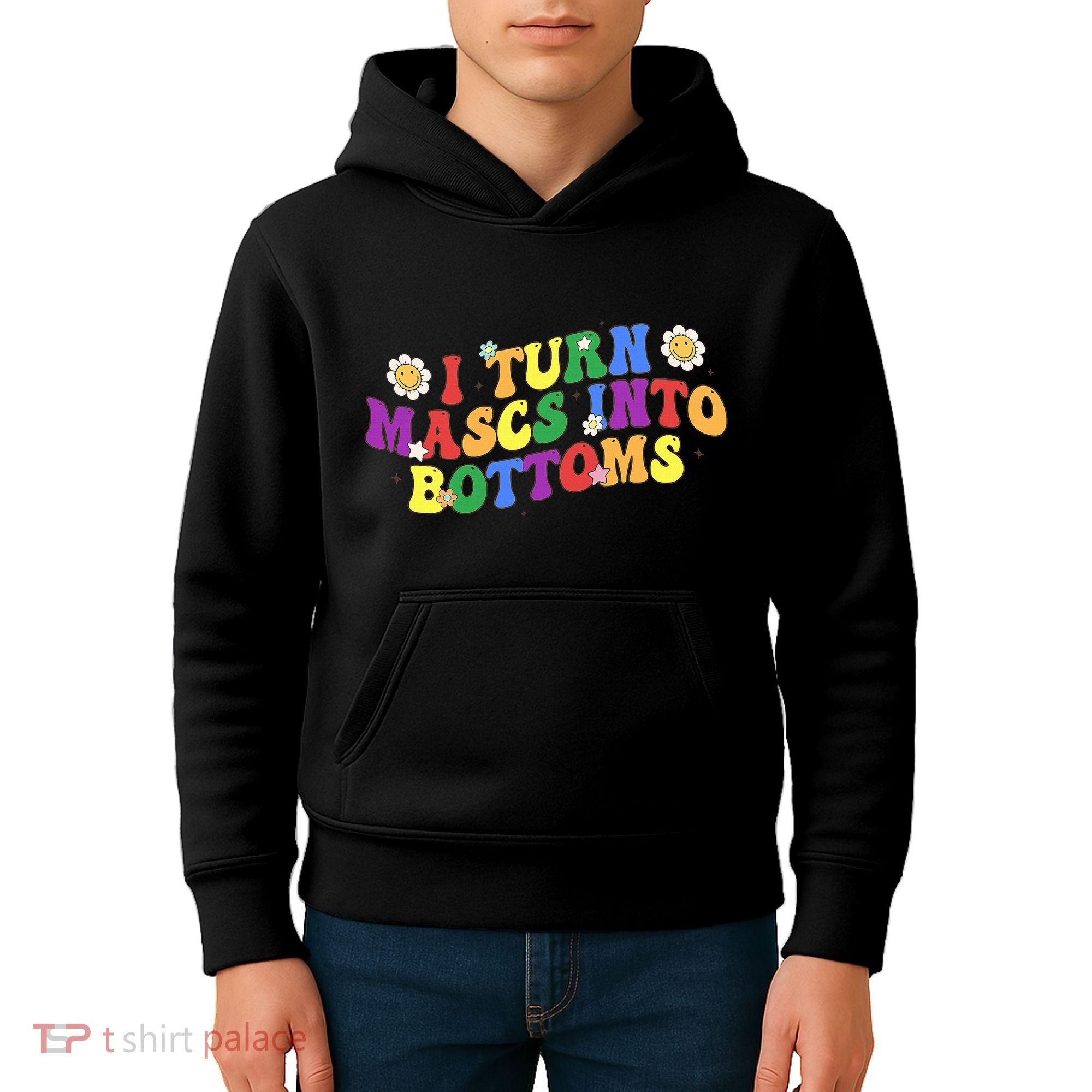 I Turn Masks Into Bottoms Kids Hoodie