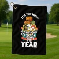 Its The Most Wonderful Time Of The Year Thanksgiving Funny Gift Cool Gift Golf Towel thumb 1