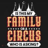 Is This My Family Or A Circus Who Is Asking Circus Gift Women's Hoodie thumb 2