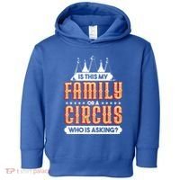 Is This My Family Or A Circus Who Is Asking Circus Gift Toddler Hoodie thumb 0