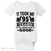 It Took Me 95 Years Funny 95th Birthday Decorations Party Baby Bodysuit thumb 0