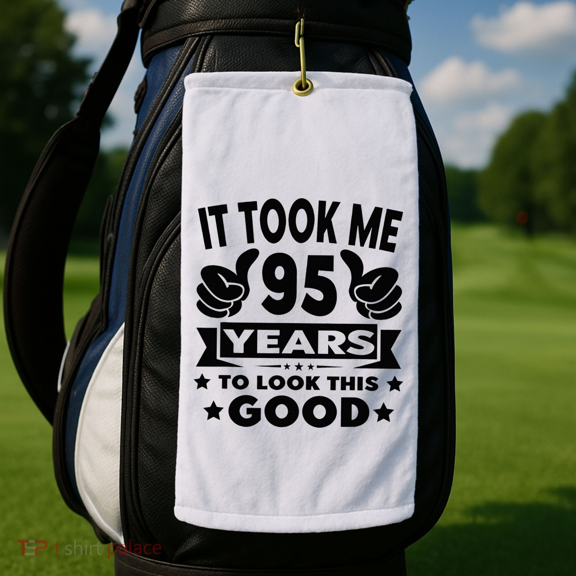 It Took Me 95 Years Funny 95th Birthday Decorations Party Golf Towel