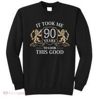 It Took Me 90 Years To Look This Good 90th Happy Birthday Sweatshirt thumb 0