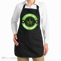 I Took My Meds Today Marijuana Funny Weed Cannabis Sayings Apron thumb 2