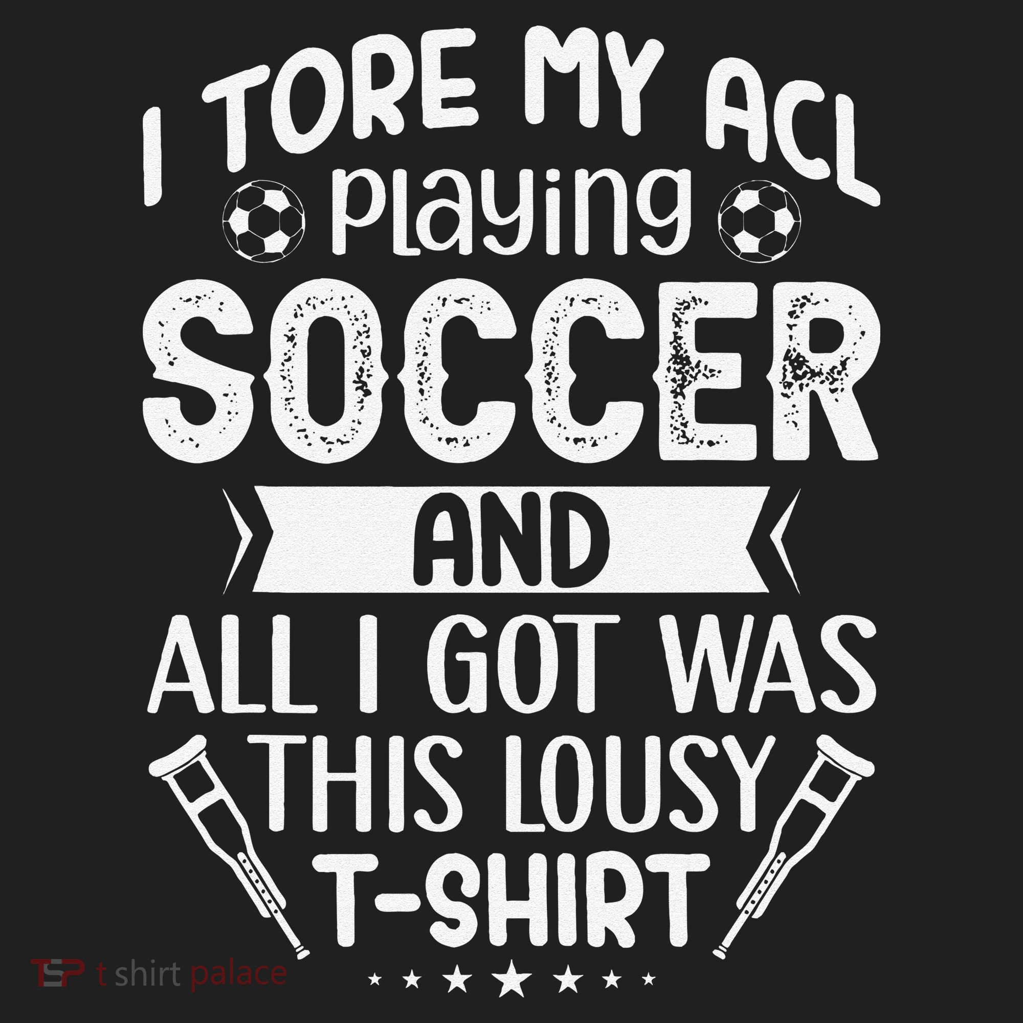 I Tore My Acl Playing Soccer Funny Acl Knee Surgery Recovery Crop Fleece Hoodie