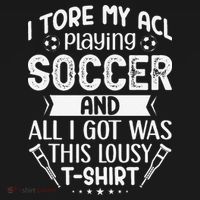 I Tore My Acl Playing Soccer Funny Acl Knee Surgery Recovery Ornament thumb 1