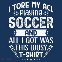 I Tore My Acl Playing Soccer Funny Acl Knee Surgery Recovery Women's Tank Top thumb 5