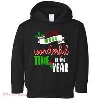 Its The Most Wonderful Time Of The Year Christmas Festive Toddler Hoodie thumb 0
