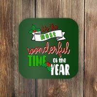 Its The Most Wonderful Time Of The Year Christmas Festive Coaster thumb 0