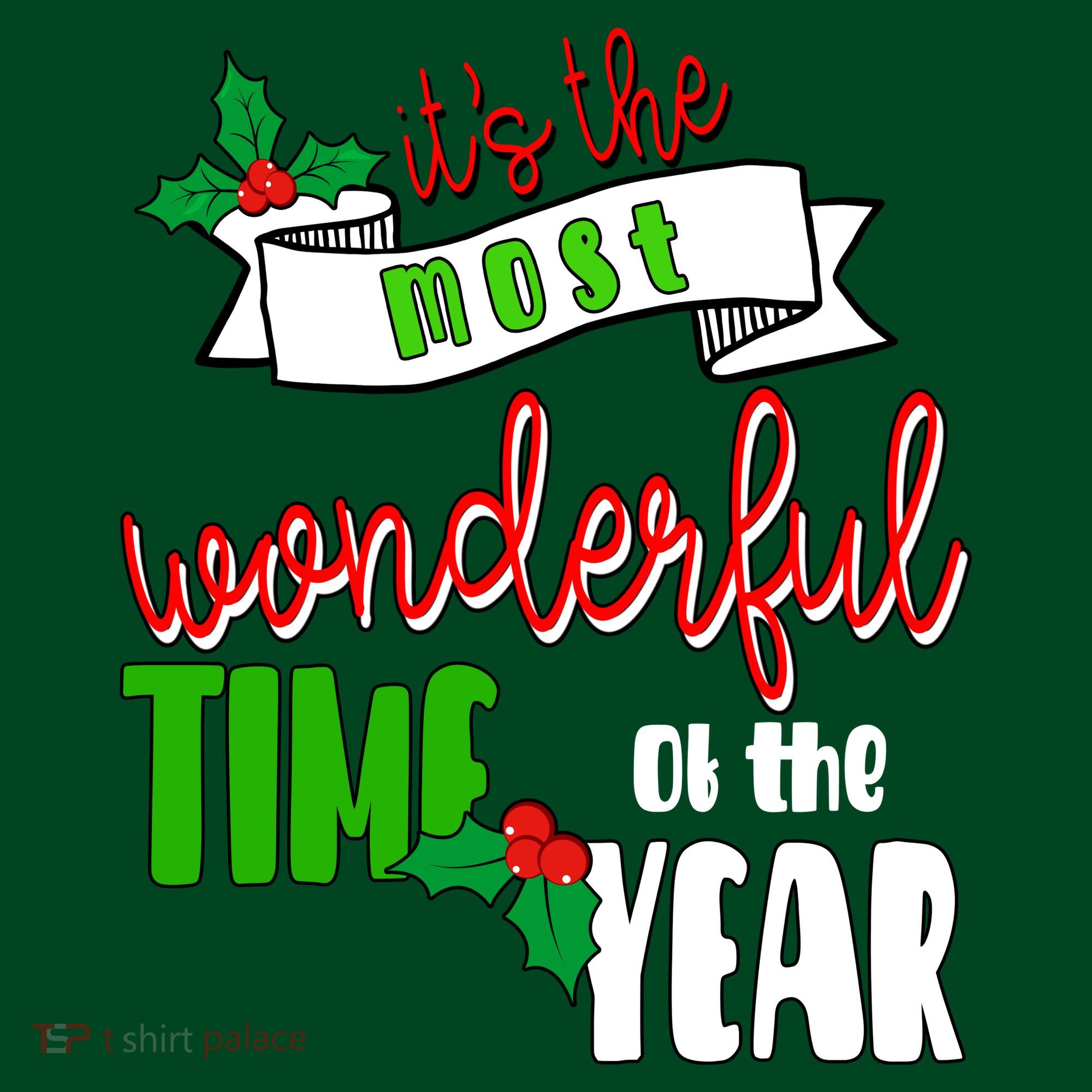 Its The Most Wonderful Time Of The Year Christmas Festive Coaster