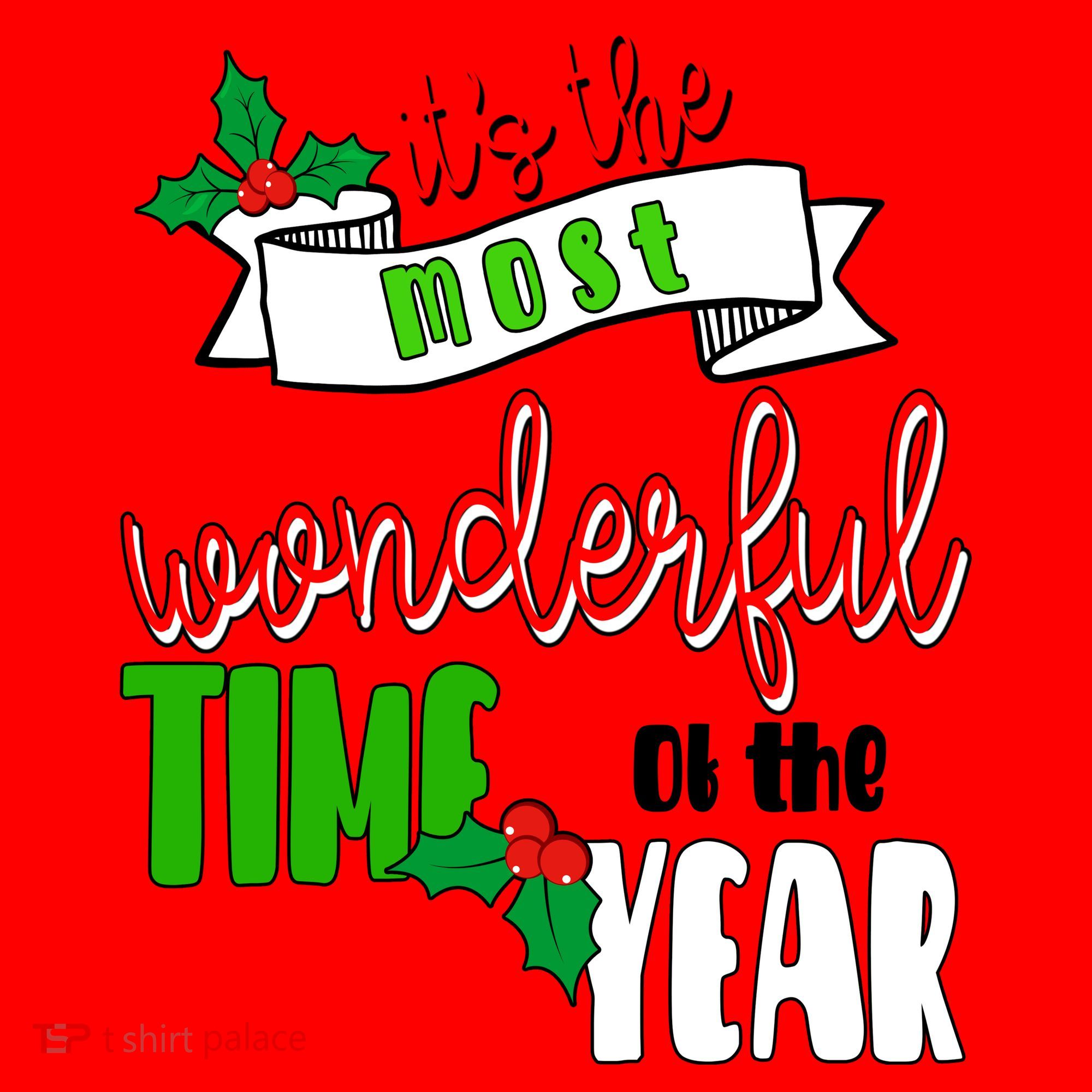 Its The Most Wonderful Time Of The Year Christmas Festive Santa Hat
