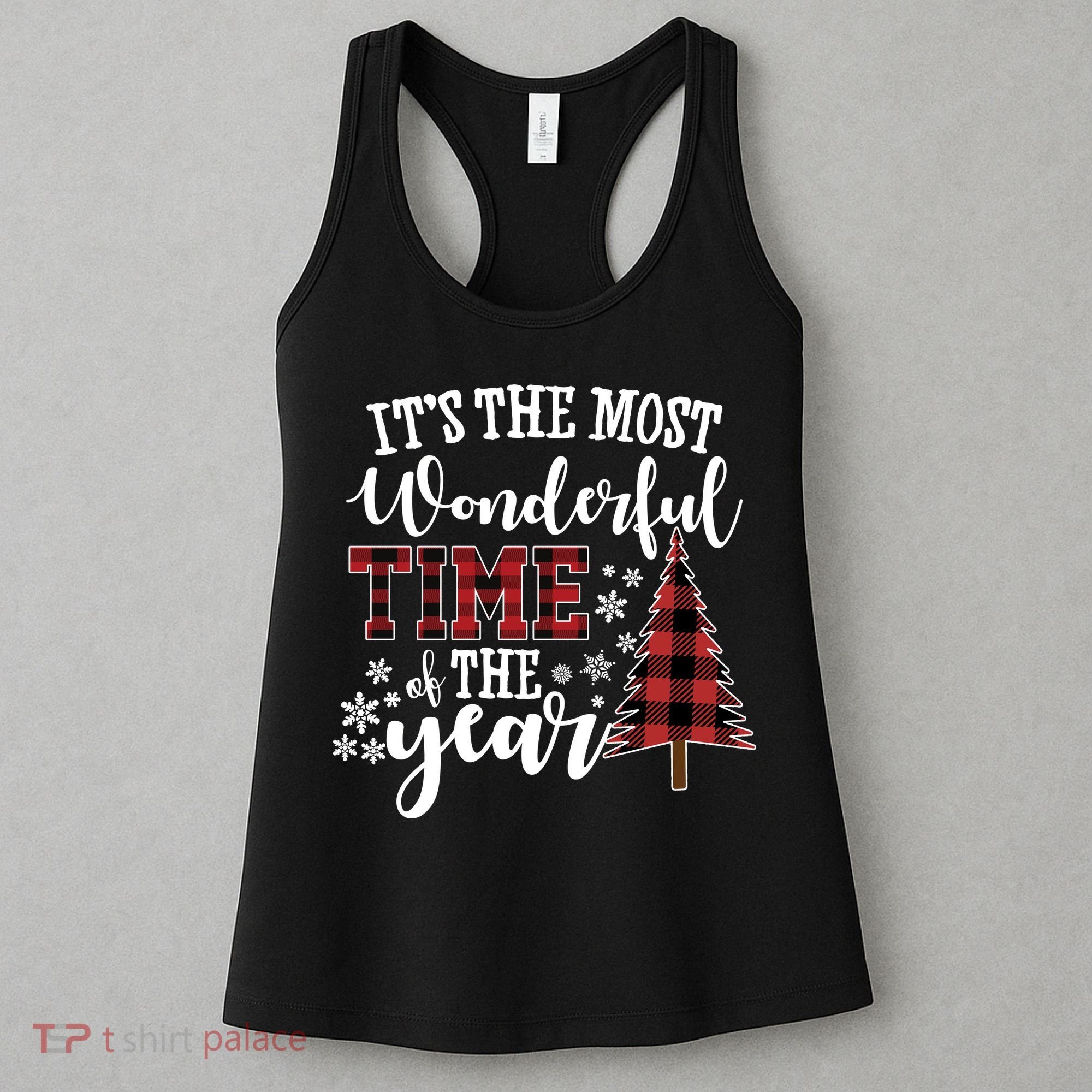 It's The Most Wonderful Time Of The Year Christmas Tree Holiday Women's Tank Top