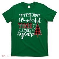 It's The Most Wonderful Time Of The Year Christmas Tree Holiday T-Shirt thumb 0