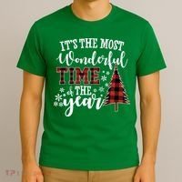 It's The Most Wonderful Time Of The Year Christmas Tree Holiday T-Shirt thumb 3