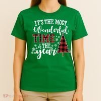 It's The Most Wonderful Time Of The Year Christmas Tree Holiday T-Shirt thumb 4
