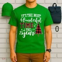It's The Most Wonderful Time Of The Year Christmas Tree Holiday T-Shirt thumb 6