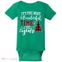 It's The Most Wonderful Time Of The Year Christmas Tree Holiday Baby Bodysuit thumb 0