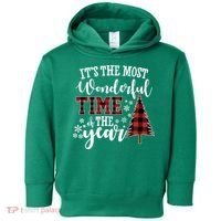 It's The Most Wonderful Time Of The Year Christmas Tree Holiday Toddler Hoodie thumb 0