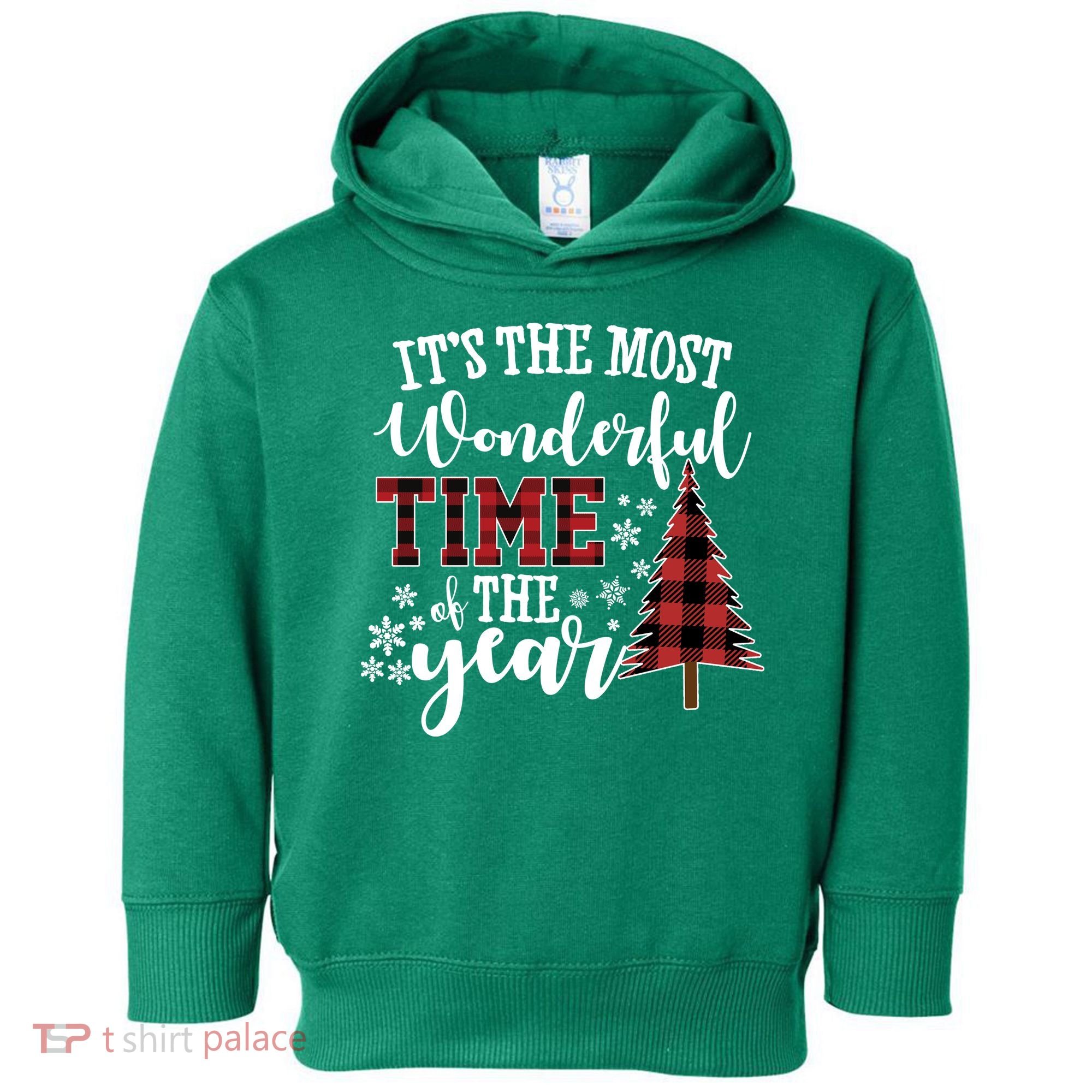 It's The Most Wonderful Time Of The Year Christmas Tree Holiday Toddler Hoodie