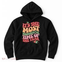 Its The Most Wonderful Time Of The Year Christmas Groovy Hoodie thumb 0
