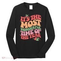 Its The Most Wonderful Time Of The Year Christmas Groovy Long Sleeve Shirt thumb 0