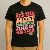 Its The Most Wonderful Time Of The Year Christmas Groovy T-Shirt thumb 3