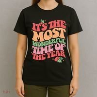 Its The Most Wonderful Time Of The Year Christmas Groovy T-Shirt thumb 4