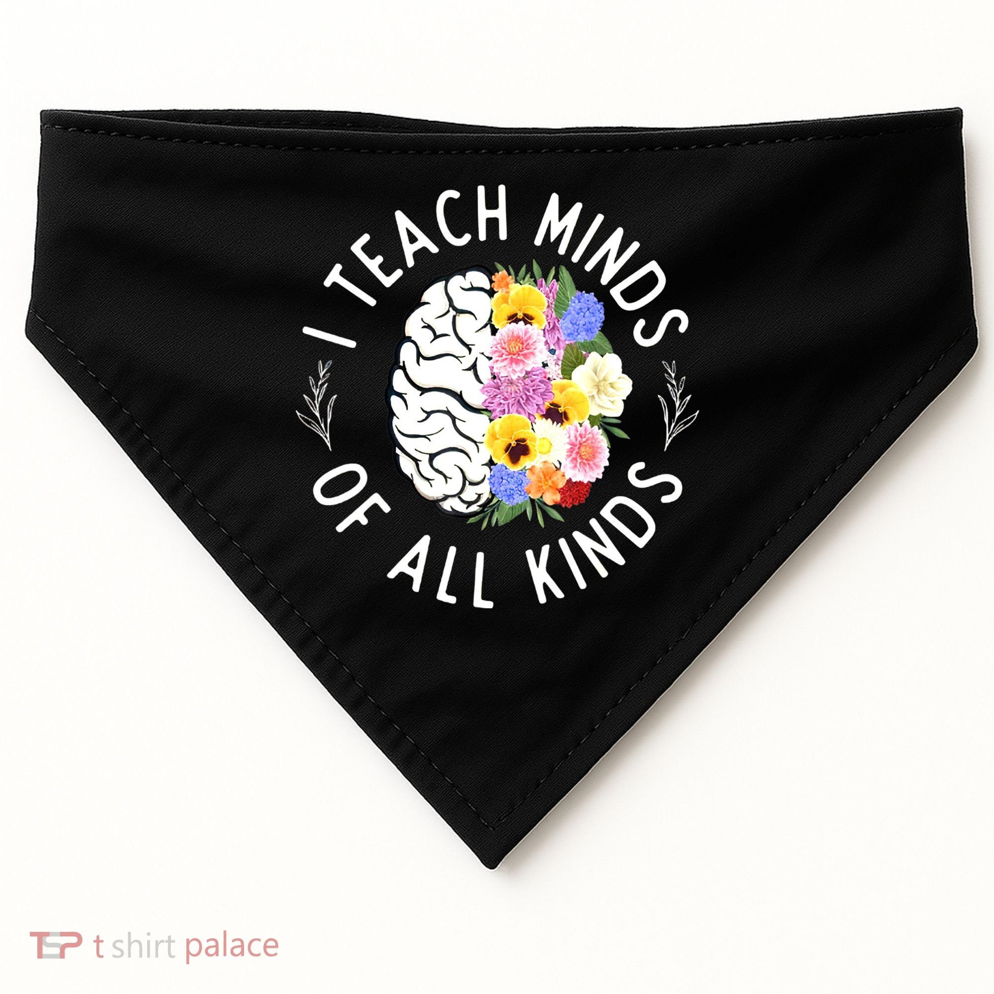 I Teach Minds Of Alll Kinds Special Education Teacher USA-Made Doggie Bandana
