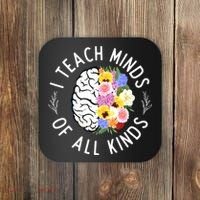 I Teach Minds Of Alll Kinds Special Education Teacher Coaster thumb 0