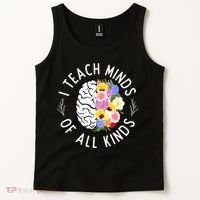 I Teach Minds Of Alll Kinds Special Education Teacher Tank Top thumb 2