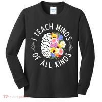 I Teach Minds Of Alll Kinds Special Education Teacher Kids Long Sleeve Shirt thumb 0