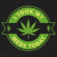 I Took My Meds Today Marijuana Weed Lover Cannabis Funny 420 Tumbler thumb 3